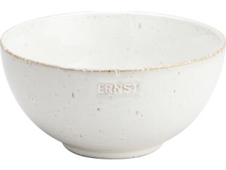 Bol ERNST, d11 h5 cm, ceramica, alb natur