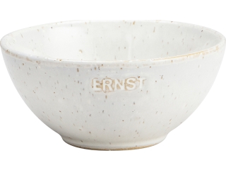 Bol ERNST, d14 h7 cm, ceramica, alb natur