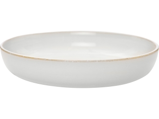 Farfurie ERNST, d21 h4 cm, ceramica, alb natur