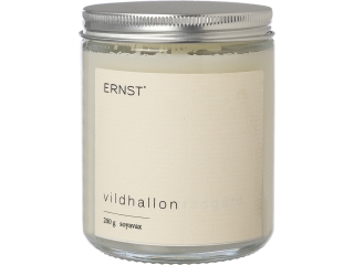 Lumanare parfumata ERNST Zmeura salbatica 200g, d7.2 h9.2 cm, ceara de soia, alb natur
