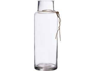 Vaza ERNST, d10 h34 cm, sticla, transparent