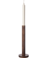 Suport lumanare ERNST, d8 h25 cm, lemn mango, maro inchis