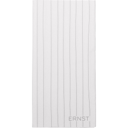 Servetele ERNST, 10x20 (40x40) cm, hartie, cu dungi, alb/gri