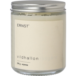 Lumanare parfumata ERNST Zmeura salbatica 200g, d7.2 h9.2 cm, ceara de soia, alb natur