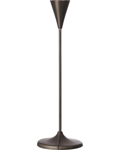 Suport lumanare ERNST, d8 h25 cm, crom innegrit, negru