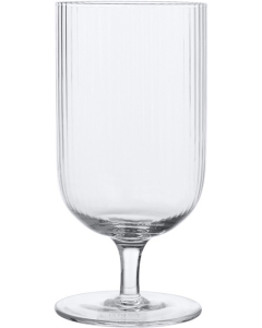 Pahar bere 45cl ERNST, d7.7 h16 cm, sticla canelata, transparent 2 buc