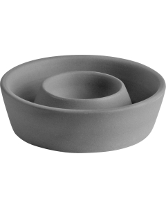 Suport ou ERNST, d9 h2.5 cm, ceramica, gri