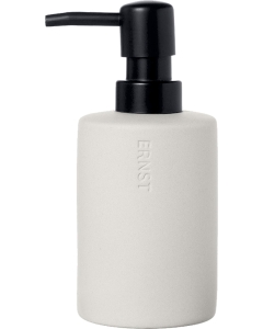 Dozator detergent lichid ERNST, d7 h16 cm, ceramica, alb natur