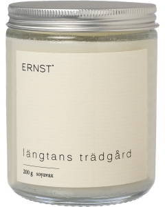 Lumanare parfumata ERNST Gradina dorului 200g, d7.2 h9.2 cm, ceara de soia, alb natur