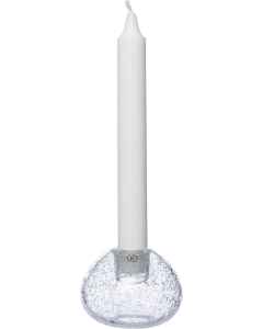 Suport lumanare ERNST, d7.5 h5.5 cm, sticla, transparent