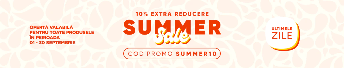 Summer Sale - 10% Extra Reducere!